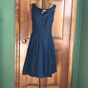 eShakti Blue Sleeveless 100% Cotton Dress Small 4